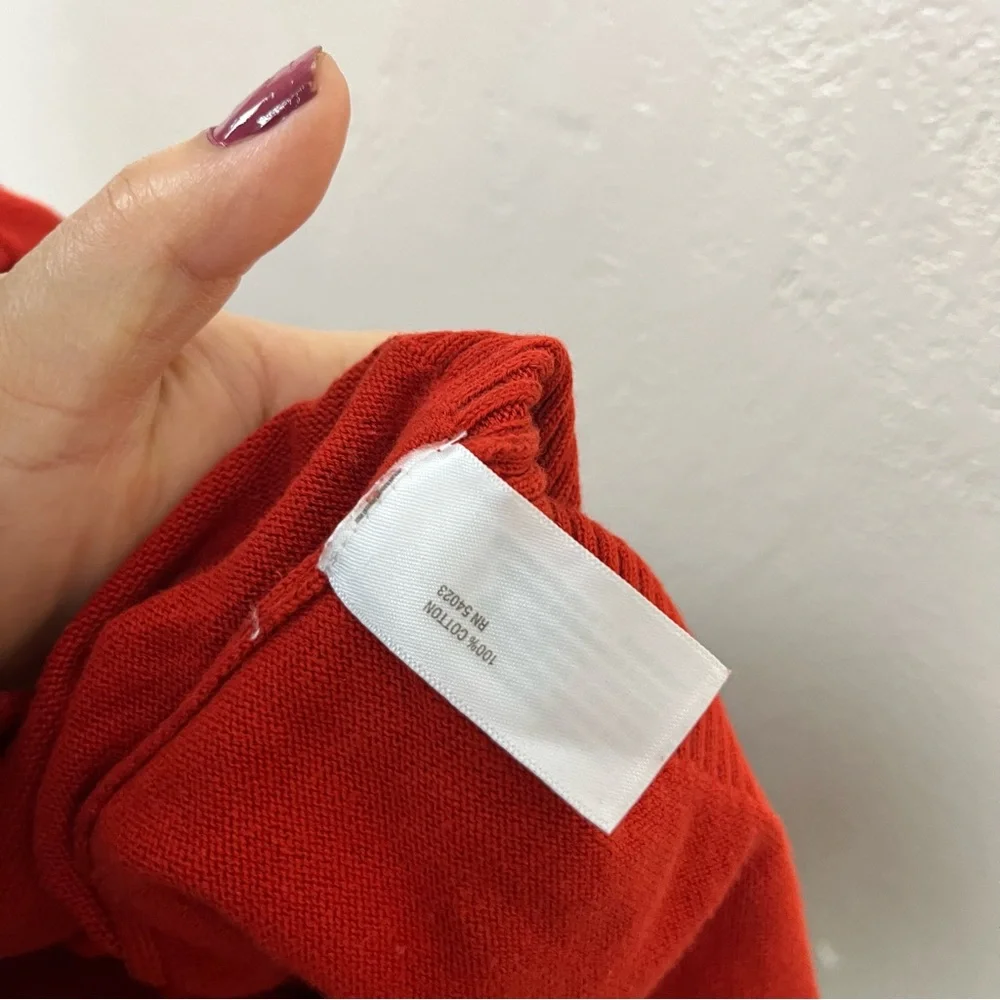 5 for $30 Old Navy Sweatshirt Sweater Pullover Quarter Zip Red Mens‎ Size M